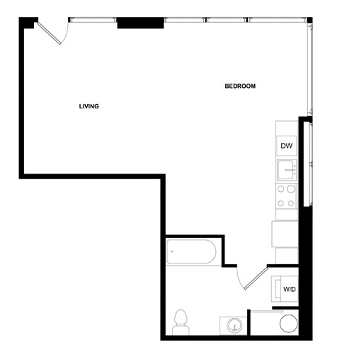 a floor plan of a small apartment